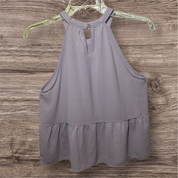 Hippie Rose Lilac Sleeveless Blouse - Picture 3 of 4